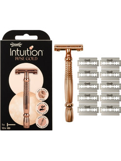Wilkinson Sword Intuition Double Edge Ξυραφάκι με Ανταλλακτικές Κεφαλές Rose Gold