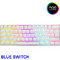 White Shark Shinobi GK-2022 Μηχανικό Gaming Πληκτρολόγιο 60% με Outemu Blue Διακόπτες RGB White