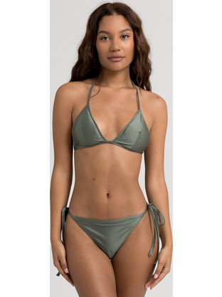 Μαγιό γυναικείο Bikini Τριγωνάκι με Κορδονάκια Olive ET1418-4-Χακί