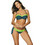 Marko Bikini Set Strapless με Ενίσχυση Πράσινο M-491-114131