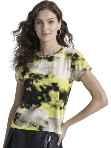 Γυναικειο μπλουζακι κοντομανικο DKNY P4KHBXMY-ΠΟΛΥΧΡΩΜΟ