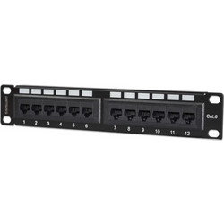 PATCHPANEL 12 PORT CAT6 10" UTP MAYPO