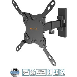 ΒΡΑΧΙΟΝΑΣ ΤΟΙΧΟΥ ΟΘΟΝΗΣ 1 Joints 23" - 42" - 20kgr Black