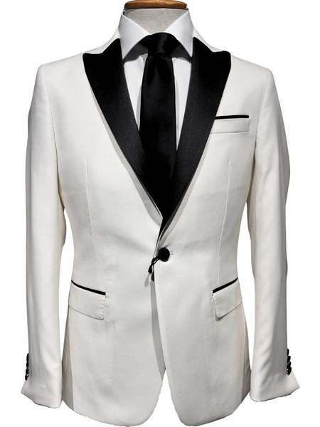 Κοστούμι 2PCS DINO LIBERO Slim Fit White Black