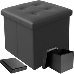 Ruhhy Folding Pouffe Gray 25780 - (18214-0)