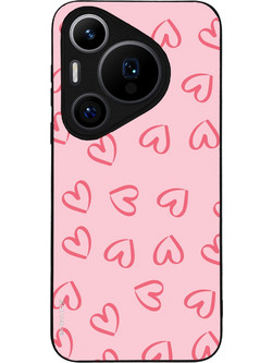 Sonique Heart Series Back Cover Pink (Huawei Pura 70 Pro)
