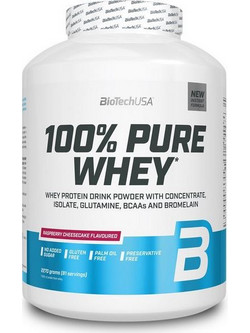 Biotech USA 100% Pure Whey Black Biscuit Πρωτεΐνη Ορού Γάλακτος Γράμμωσης Χωρίς Γλουτένη 2.27kg
