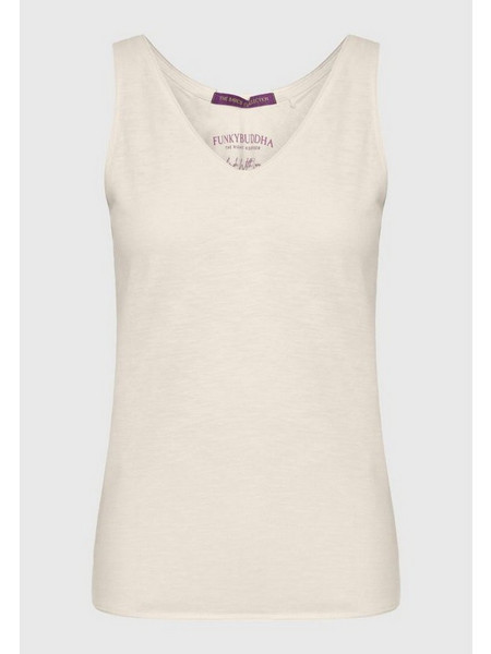 Funky buddha FBL011-101-04-CHALK Μπλούζα