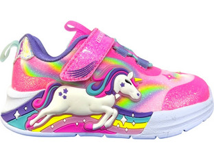 Skechers Unicorn Chaser Παιδικά Sneakers με Φωτάκια Φούξια Μωβ 302298N-PKMT
