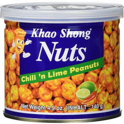 Φιστίκια με Επικάλυψη Τσίλι και Λάιμ Khao Shong Peanuts with Chili and Lime 140g