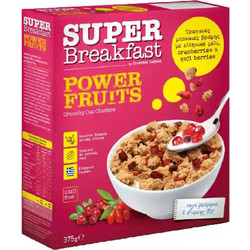 Δημητριακά με Βρώμη Ολικής Άλεσης Super Breakfast Power Fruits 375g