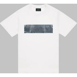 Franklin & Marshall Ανδρικό T-Shirt από Βιολογικό Βαμβάκι σε Γοτθικό με Στάμπα Αποφοίτων - ΛΕΥΚΌ