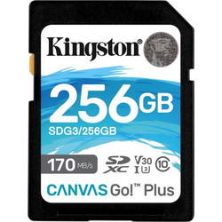 Kingston Canvas Go Plus Gen 3 SDXC 256GB Class 10 U3 V30 UHS-I