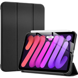Θήκη Trifold Smart View και πίσω TPU για iPad Mini 7/6 - Μαύρο