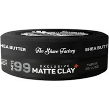 The Shave Factory Premium Shea Butter Clay Pomade Μαλλιών Matte Πολύ Δυνατό Κράτημα Κράτημα 150ml