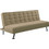Woodwell Europa Τριθέσιος Καναπές Κρεβάτι Μπεζ 176x82x80cm Ε9689,2