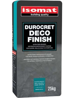 ISOMAT DUROCRET-DECO FINISH ΠΑΤΗΤΗ ΤΣΙΜΕΝΤΟΚΟΝΙΑ ΑΝΟΙΧΤΟ ΓΚΡΙ 25KG (031015251)