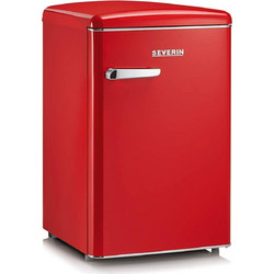 Severin KS8830 Retro Μονόπορτο Ψυγείο 106lt Υ89.5xΠ55xΒ61.5cm Κόκκινο