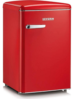 Severin KS8830 Retro Μονόπορτο Ψυγείο 106lt Υ89.5xΠ55xΒ61.5cm Κόκκινο