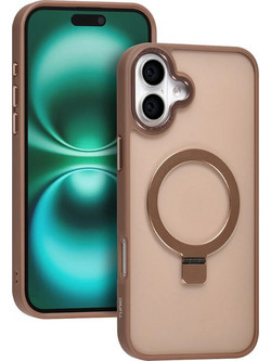 TUNIQ iPhone 16 Plus Back cover case - Magsafe - Ringstand - Gold