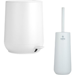 Σετ Πεντάλ 5Lt Soft Close+Πιγκάλ Πλαστικό Fjord White Estia