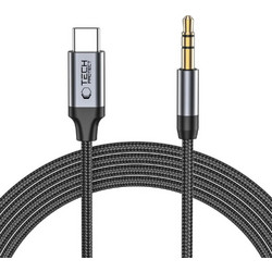Tech-Protect Καλώδιο USB-C σε mini Jack 3.5mm 1m Μαύρο
