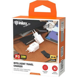 Inkax HC-04 PD 20W Charger Adapter with Lightning Port - Color: White