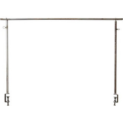 Μεταλλικό Stand Τραπεζιού Stanley Grey (L) L150/280 x W4 x H90/130 cm