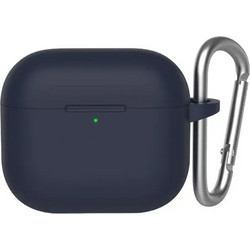 Blueo - Θήκη προστασίας από υγρή σιλικόνη - για AirPods 4 - Μπλε σκούρο
