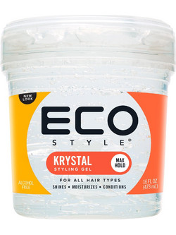 Eco Style Kristal Styling Gel Μαλλιών Ανδρικό Πολύ Δυνατό Κράτημα 473ml