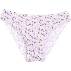 Γυναικείο ψηλόμεσο σλιπ χωρίς ραφές floral Μωβ