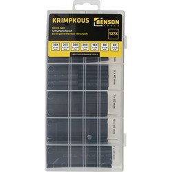 Θερμοσυρρικνόμενος Σωλήνας Benson 127 Τεμαχίων Μαύρο