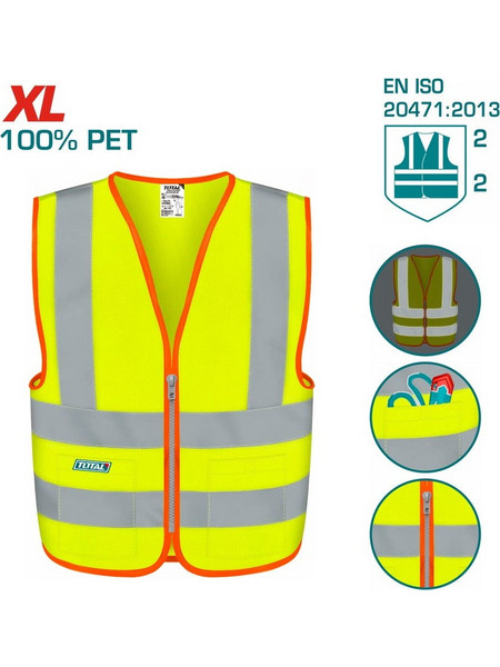 TOTAL ΓΙΛΕΚΟ ΚΙΤΡΙΝΟ ΜΕ H/V ΛΩΡΙΔΕΣ (TSP63XL)