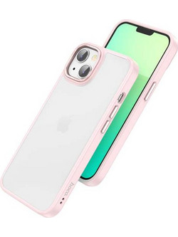 Hoco Golden Shield Frosted Back Cover Pink (iPhone 14 Pro)