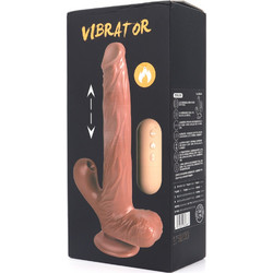 Thrusting Multi Function Heating Realistic Vibrator