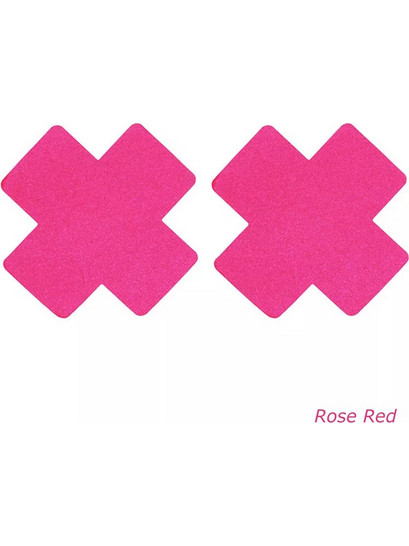 Glitter Cross Nipple Pasties Stickers Rose