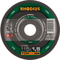 Rhodius Δίσκος κοπής πέτρας XT66 1,5 x 115mm