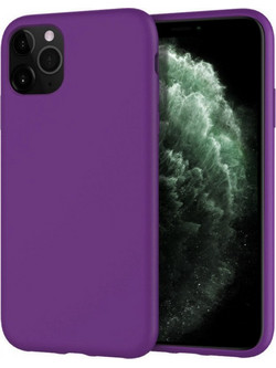 Θήκη Rubber Ενισχυμένης Σιλικόνης για iPhone 11 Pro Max Μωβ