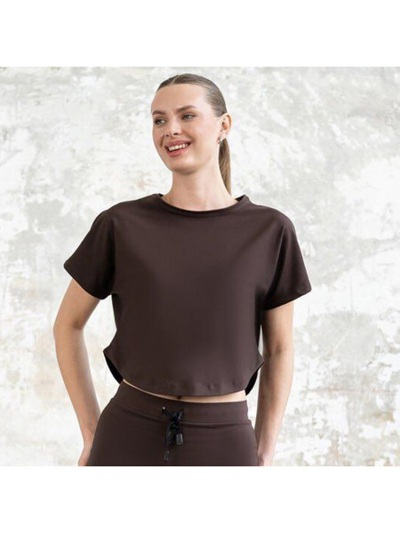 Lismina Yoga T-Shirt Καφέ 044