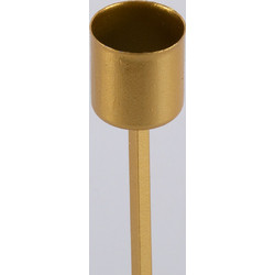 GloboStar(R) EVELYN 35106 Κηροπήγιο Μεταλλικό Χρυσό Φ9.5 x Υ15cm