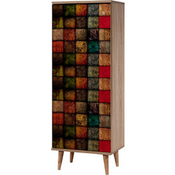 HomeMarkt Παπουτσοθήκη Ξύλινη Sonoma Μ50xΠ38xΥ135cm HM8954.01