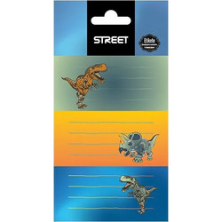 Ετικέτες Σχολικές Street Dino 9 Τεμάχια