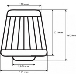 ΦΙΛΤΡΟΧΟΑΝΗ ΕΛΕΥΘΕΡΑΣ AF-CARBON 160 Χ 155 Χ 118 (CARBON/3 ΑΝΤΑΠΤΟΡΕΣ) AMiO - 1 ΤΕΜ