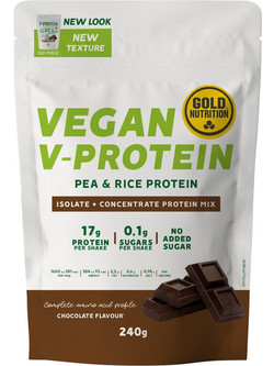 Gold Nutrition V-Protein Chocolate Φυτική Πρωτεΐνη 240gr