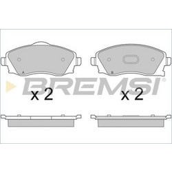 ΔΙΣΚΟΦΡΕΝΑ BREMSI OPEL ΕΜΠΡΟΣ BP2915