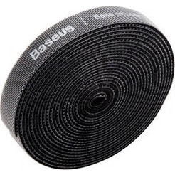 Baseus Δεματική Ταινία Καλωδίων Velcro Rainbow Circle Straps 3m (Μαύρο) (6953156293496)