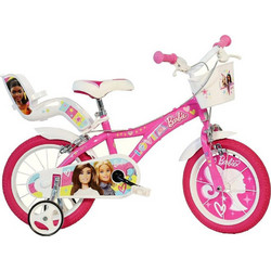 Dino Bikes Barbie Παιδικό Ποδήλατο Πόλης 14" Ροζ