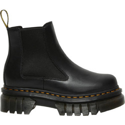 Dr. Martens Γυναικεία Μποτάκια Chelsea Δερμάτινα Μαύρα με Χοντρό Χαμηλό Τακούνι 27148001
