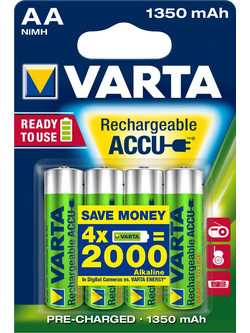 Varta Rechargeable Accu AA 1350mAh 4τμχ
