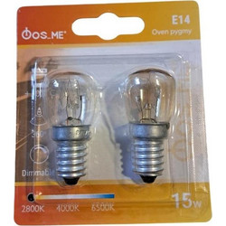 Λάμπα φούρνου συσκευασία 2τεμ Fos Me 300C 15W E14 03-00195
